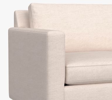Sanford Square Arm Upholstered Sofa 74", Polyester Wrapped Cushions, Basketweave Slub Oatmeal - Image 5