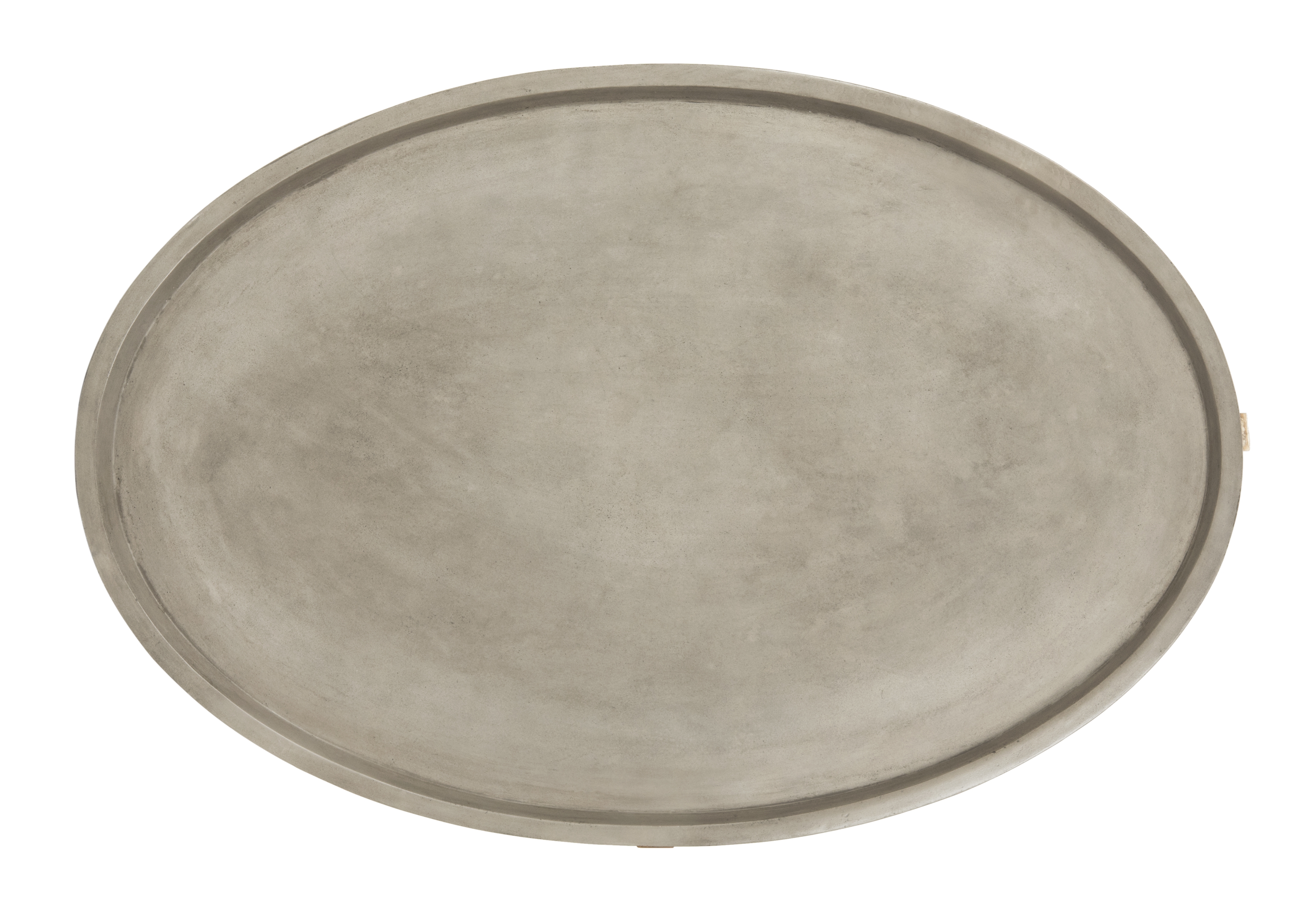 Hadwin Indoor/Outdoor Concrete Oval Coffee Table - Dark Grey - Image 5