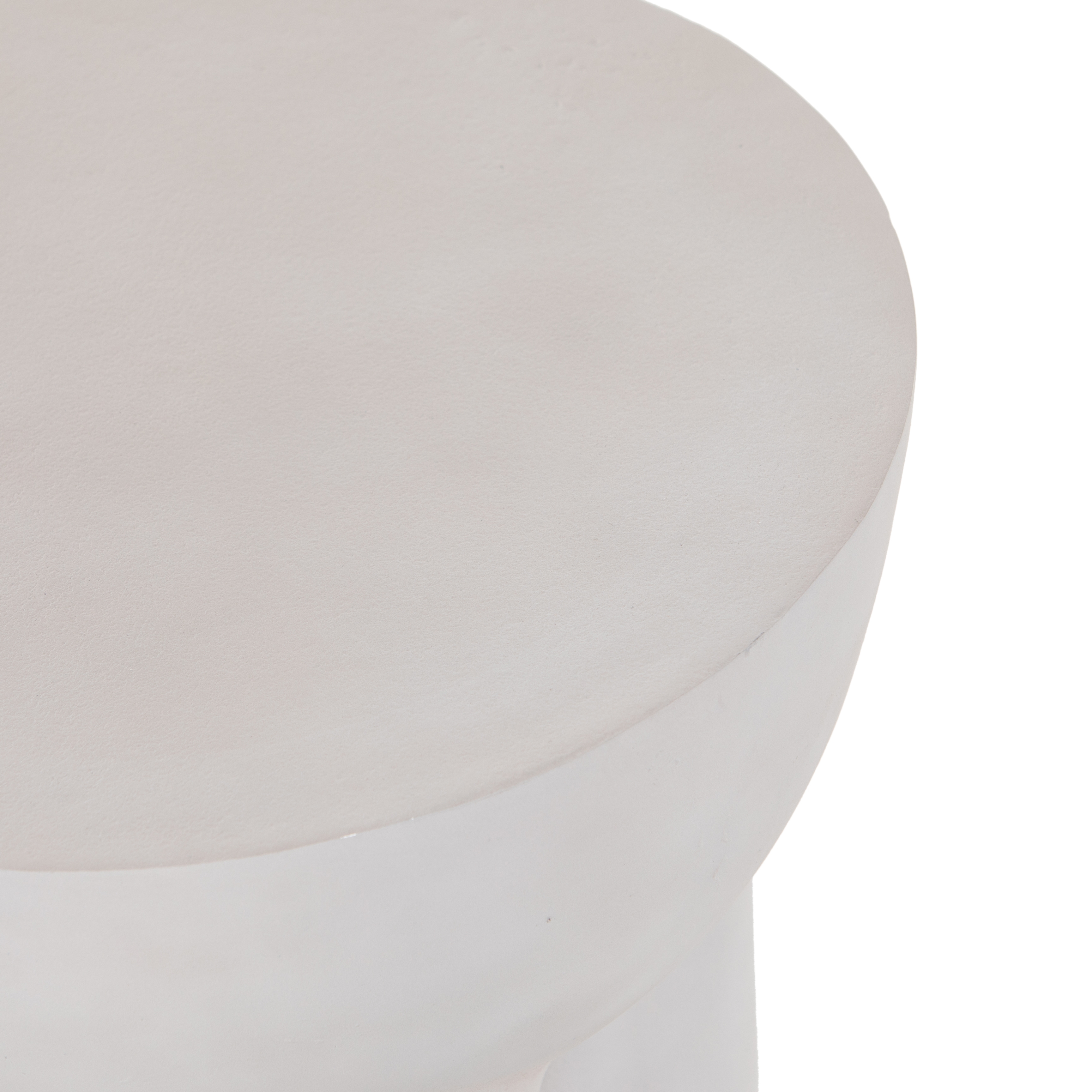 Sante End Table - Textured Matte White - Image 6