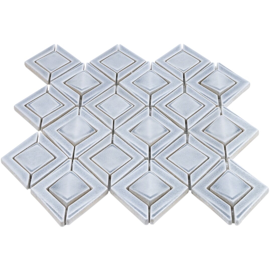 Bond Tile Delphi Jewel 4"" x 6"" Ceramic Novelty Mosaic Tile - Image 0