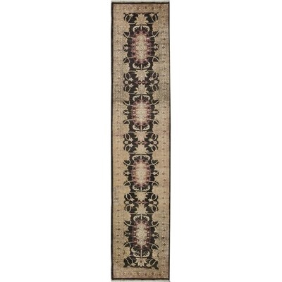 One-of-a-Kind Hand-Knotted Beige 2'9" x 12'6" Runner Wool Area Rug - Image 0