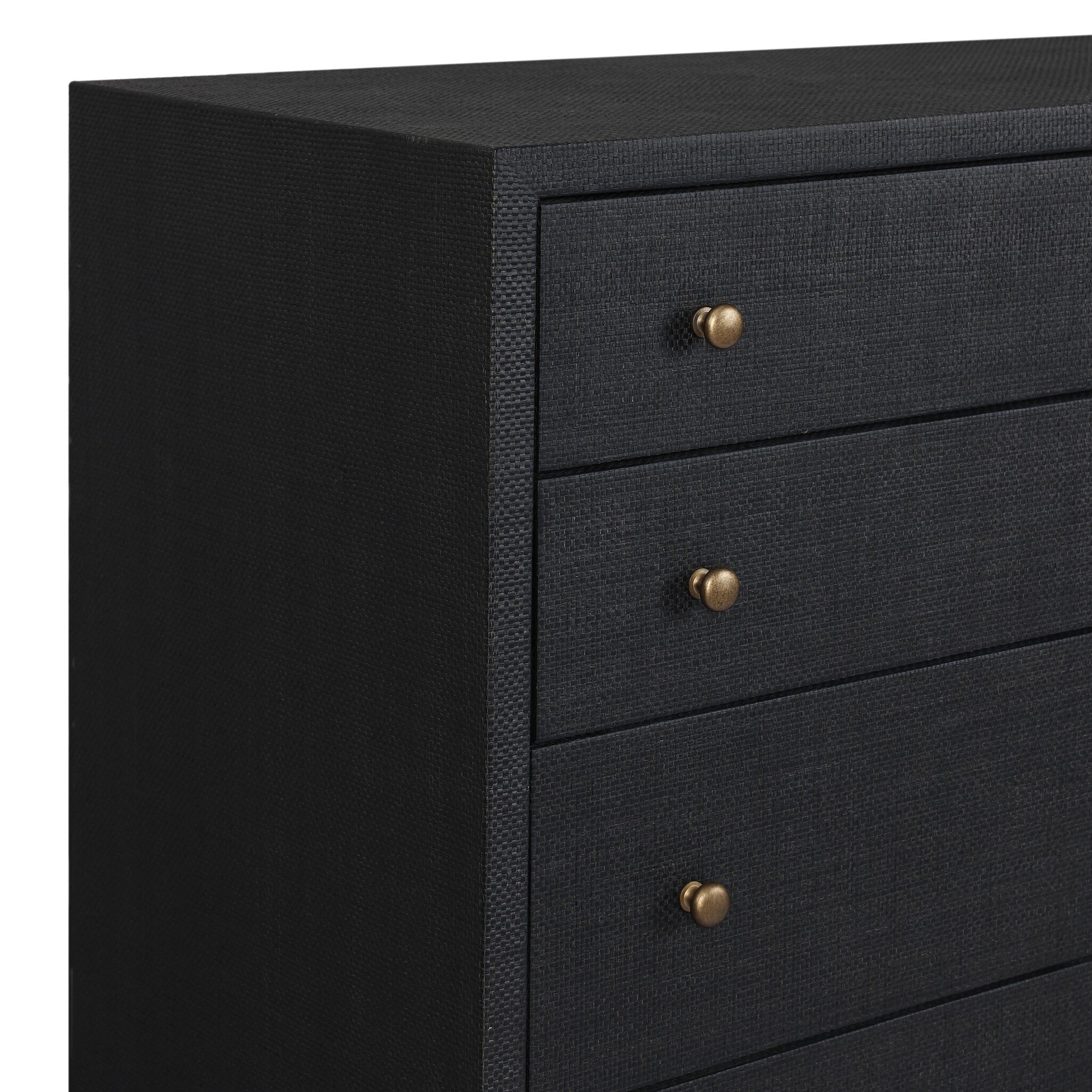 Fiona Tall Dresser - Black Raffia - Image 10