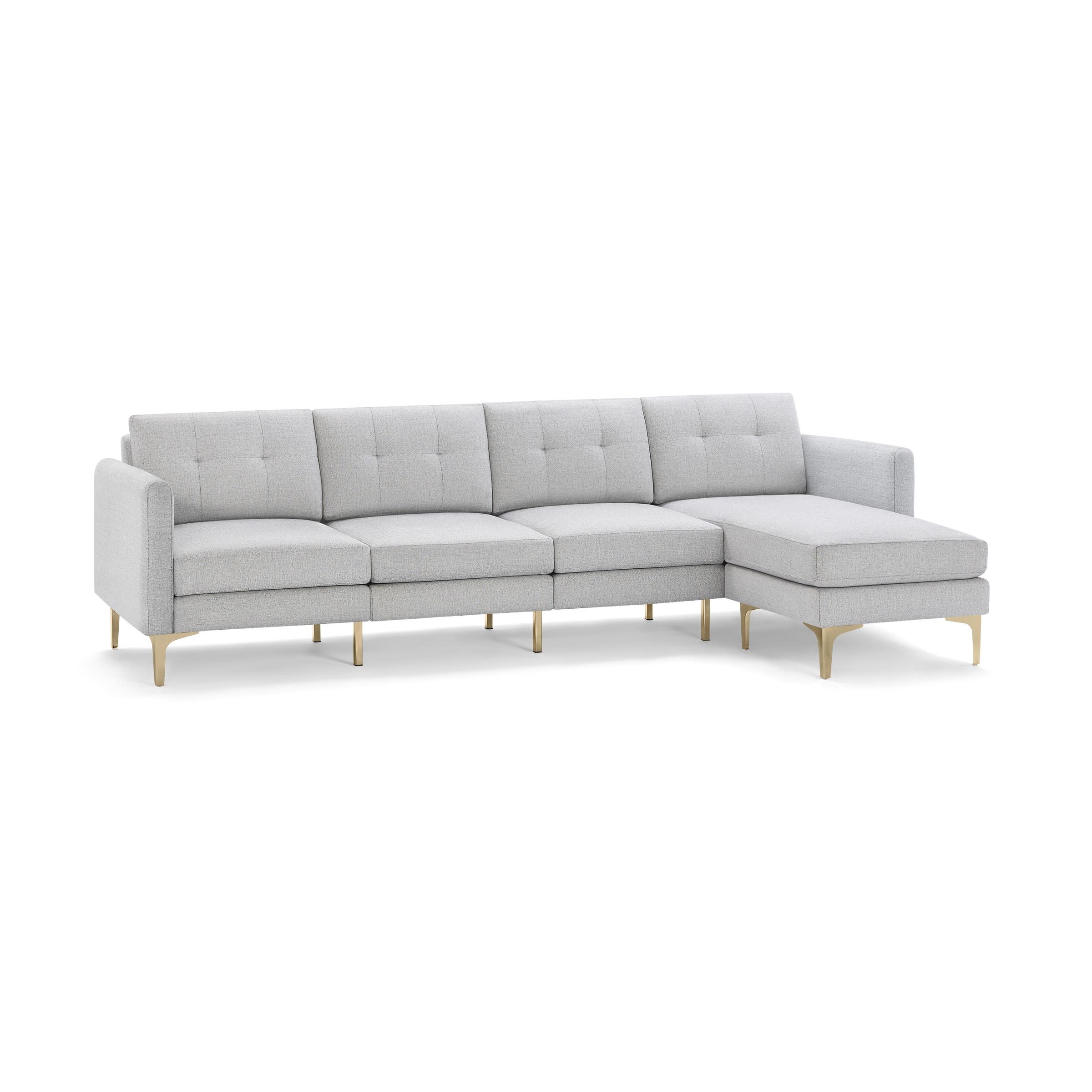 The Arch Nomad King Sectional Sofa in Crushed Gravel - Image 1