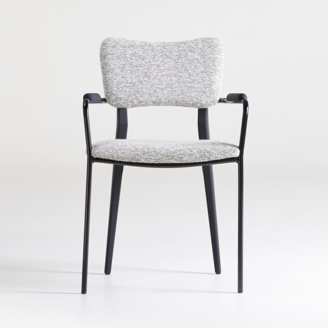 Klee Grey Bouclé Dining Chair - Image 0