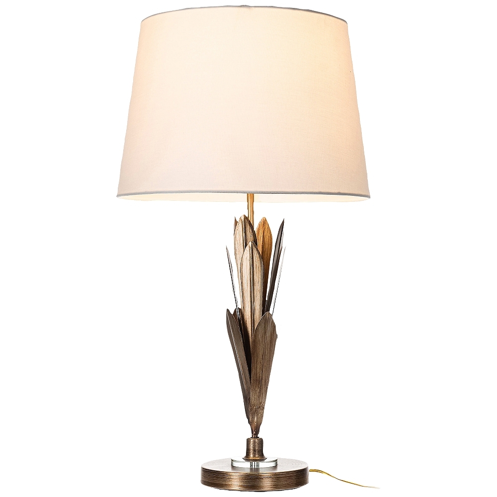 Lite Source Laila Antique Champagne Leaves Table Lamp - Style # 87K45 - Image 0