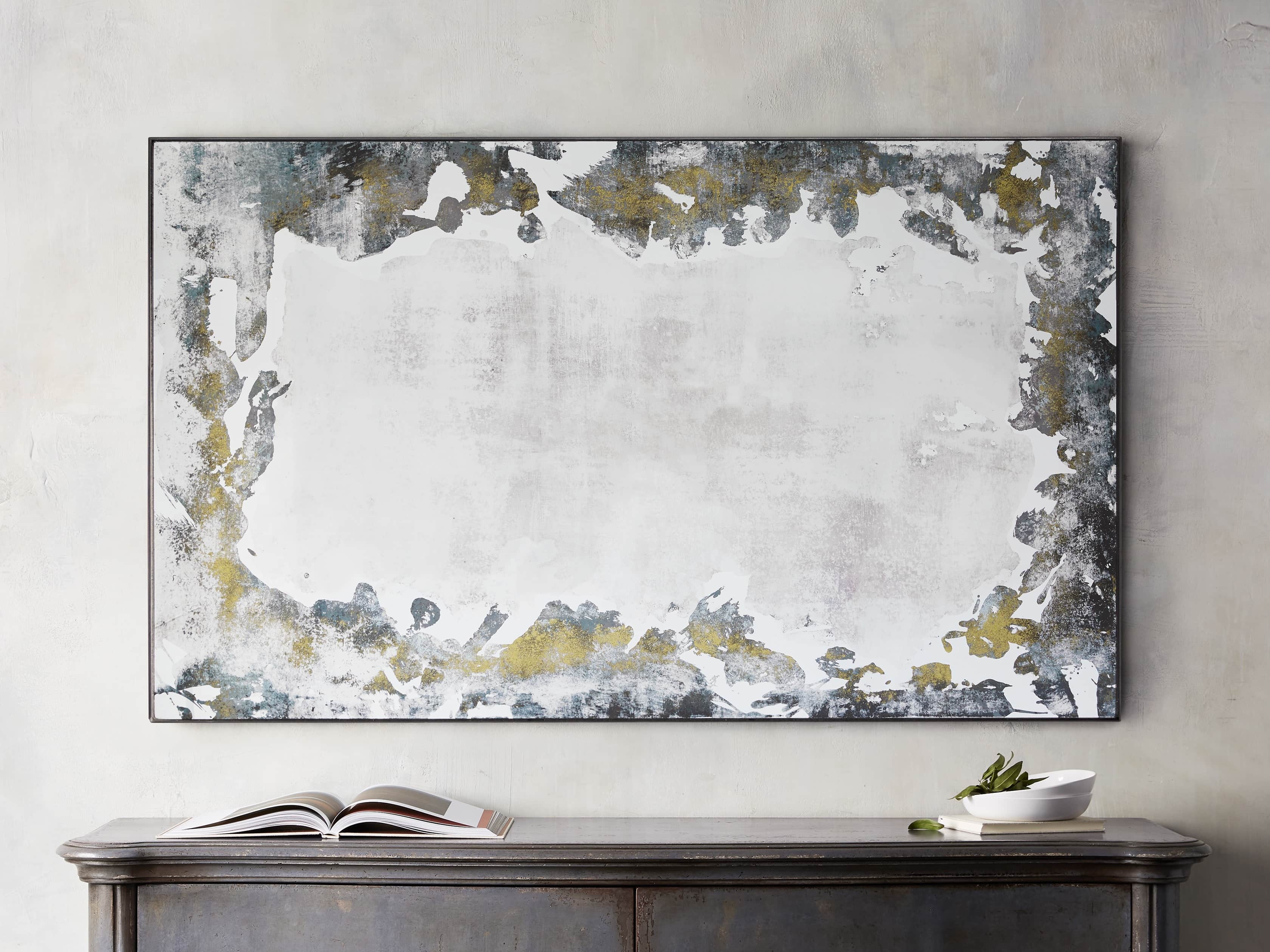 Iona Wall Mirror in Metal 36" X 60" Gold   - Image 0