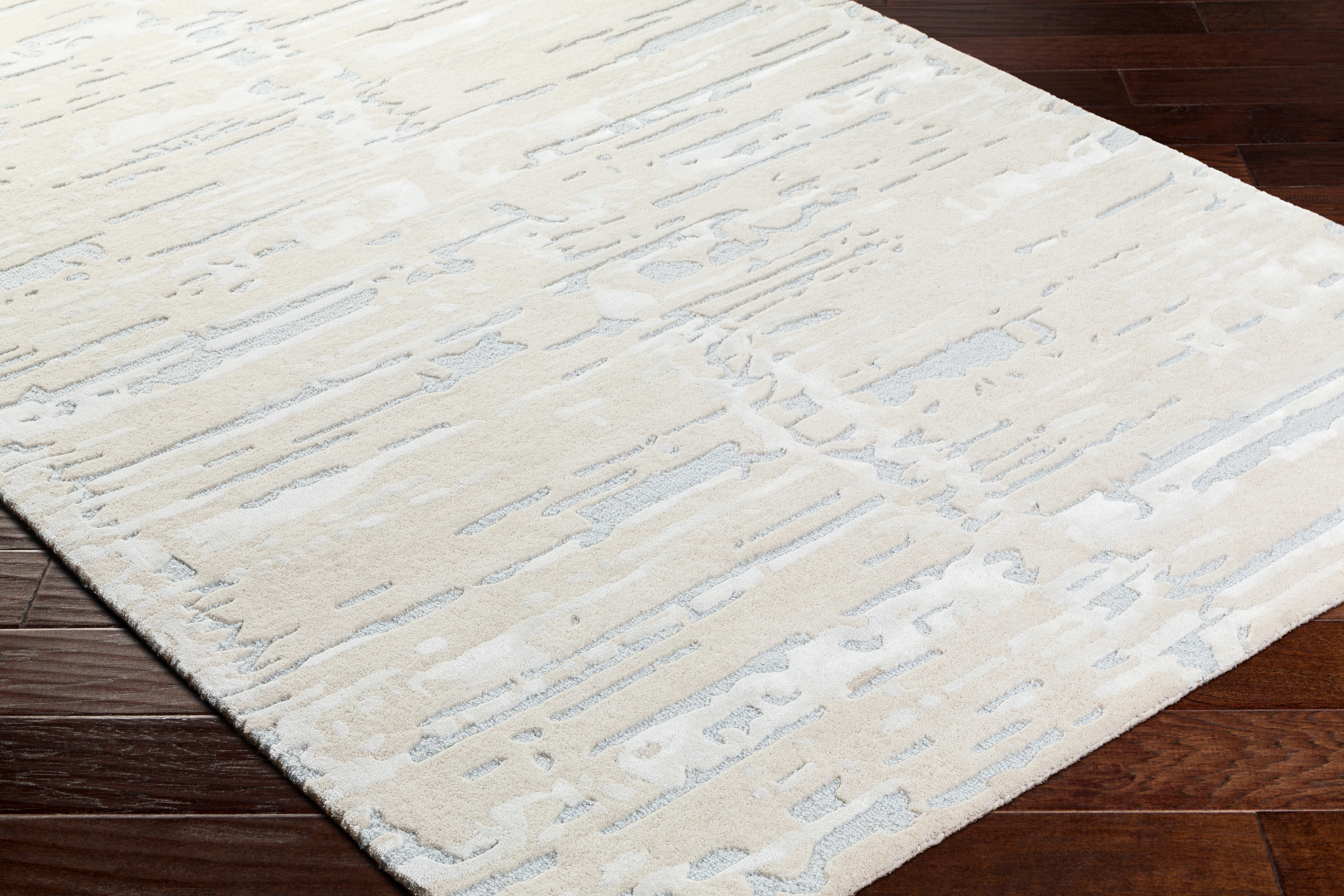 Dreamscape Beige Indoor 2' x 3' Handmade Rug - Image 1