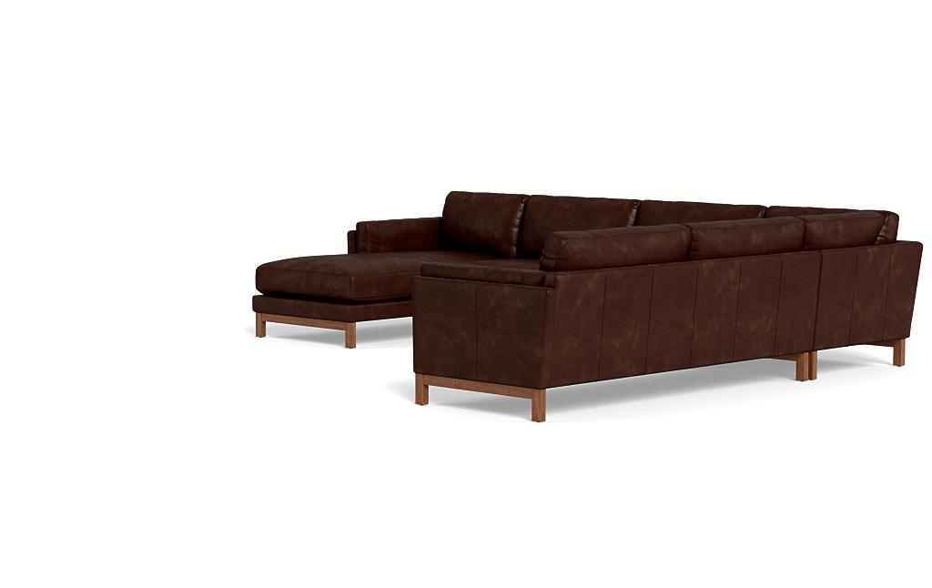 Gaby Leather Corner Sectional with Left Chaise - Image 2