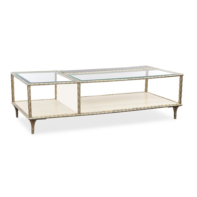 Caracole Compositions Fontainebleau Coffee Table with Storage - Image 0
