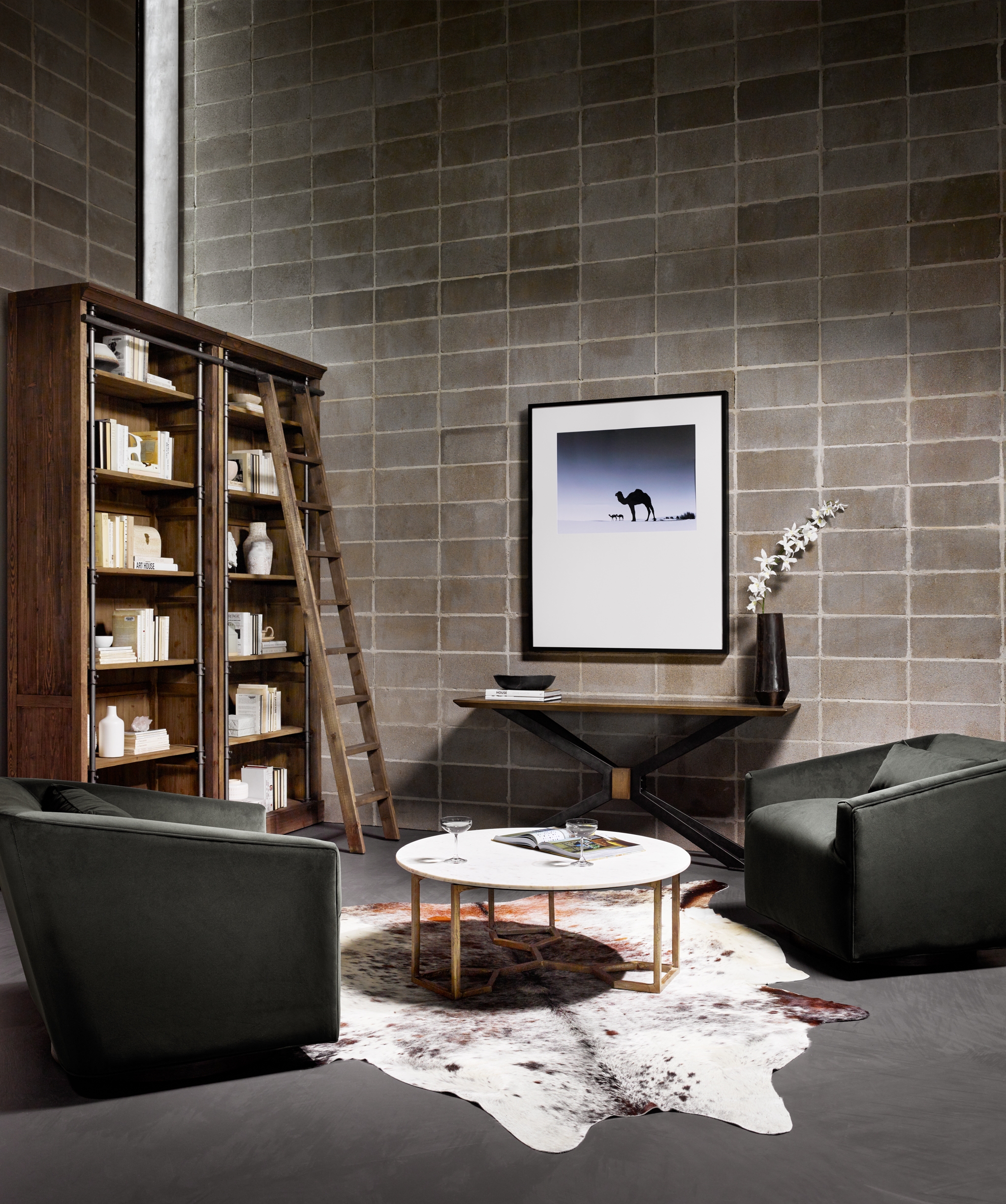 Spider Console Table-Bright Brass Clad - Image 10