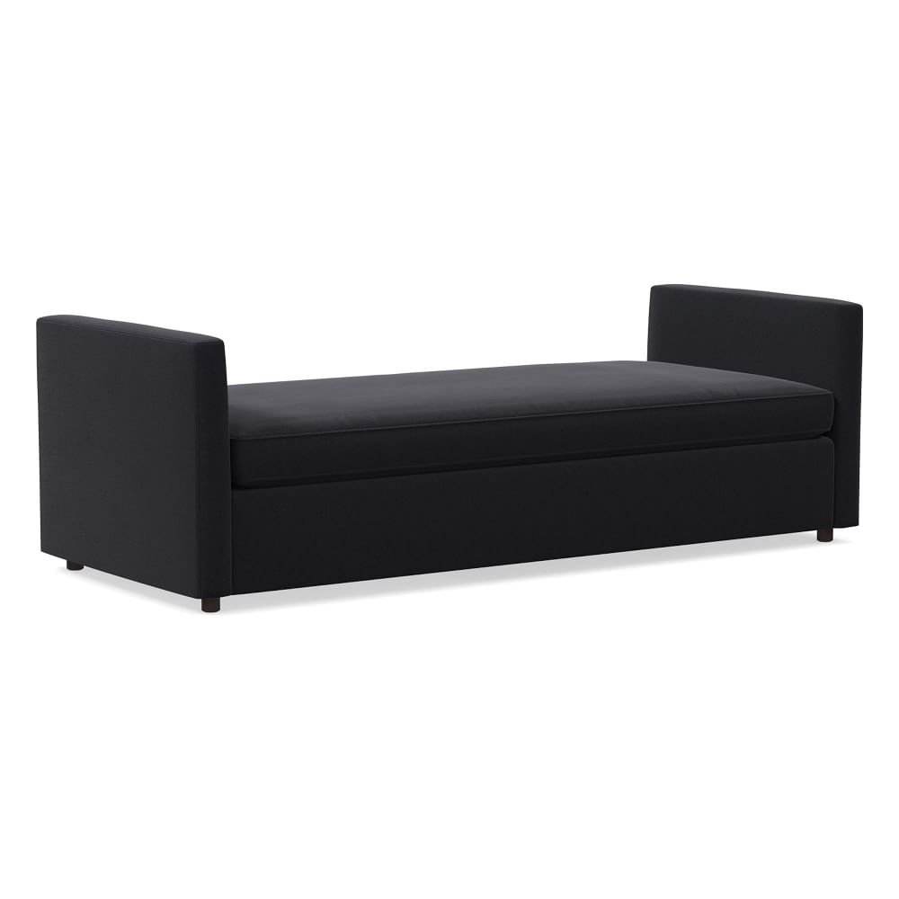 Harris Daybed, Poly, Performance Velvet, Black, Concealed Supports - Image 0