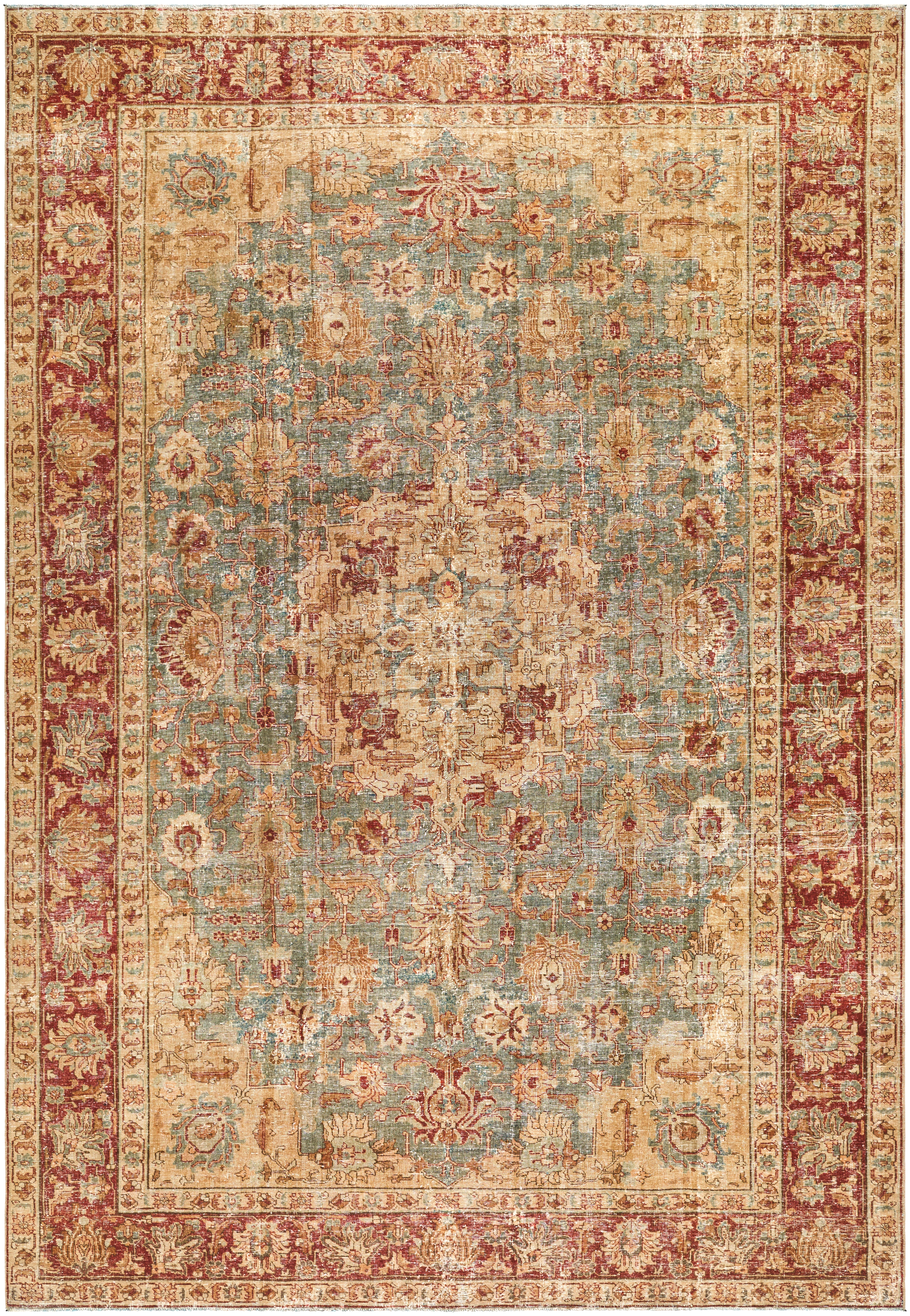 Antique One of a Kind  Indoor 8' x 11'7" Handmade Rug - Image 0
