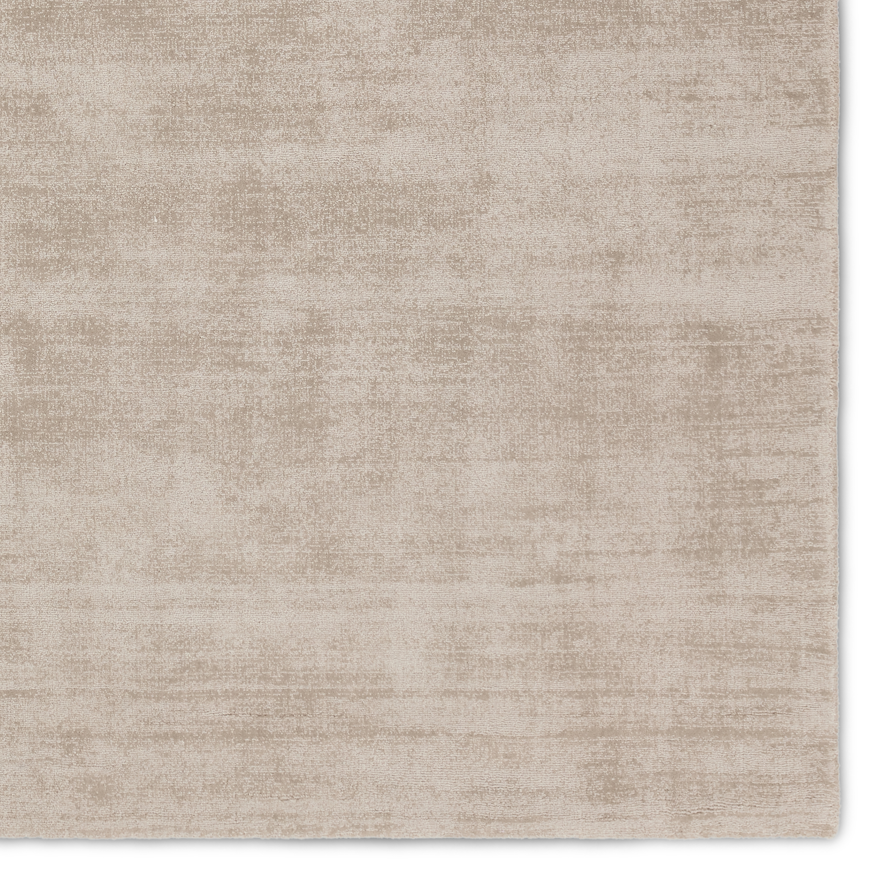Arcus Handmade Indoor/Outdoor Solid Taupe/ Cream Runner Rug (3'X8') - Image 3