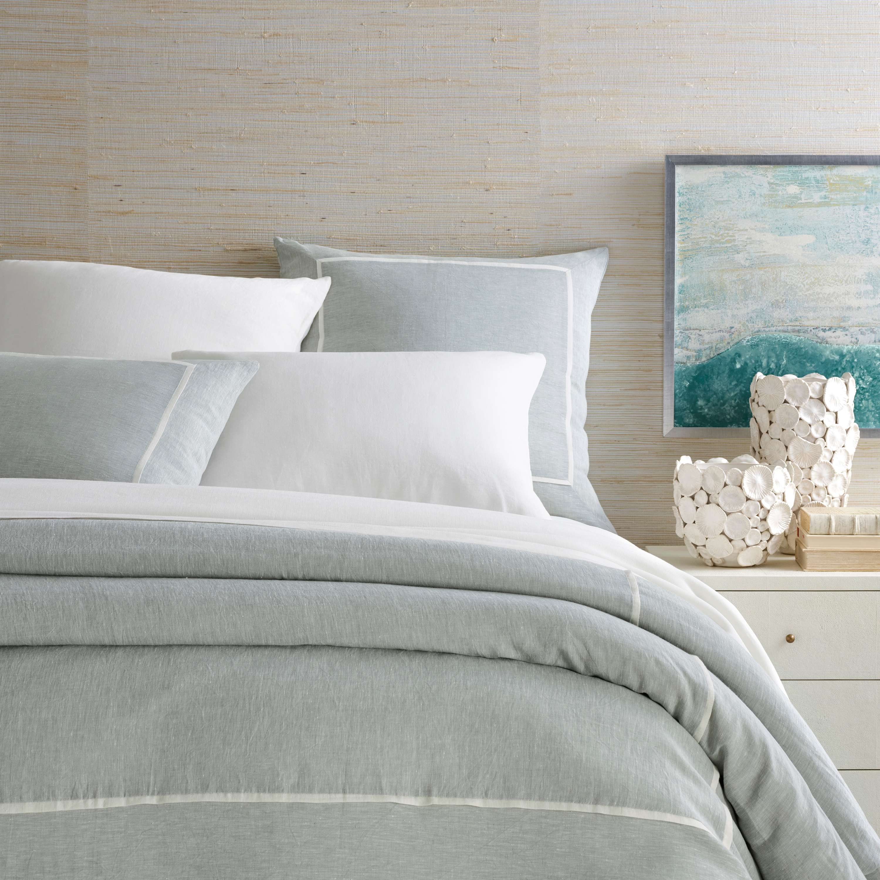 Keaton Linen Sky Duvet Cover - Image 0
