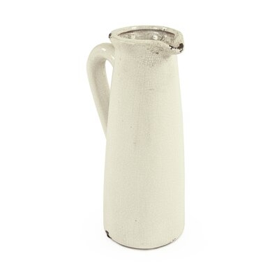 Cresthill White Ceramic Table Vase - Image 0
