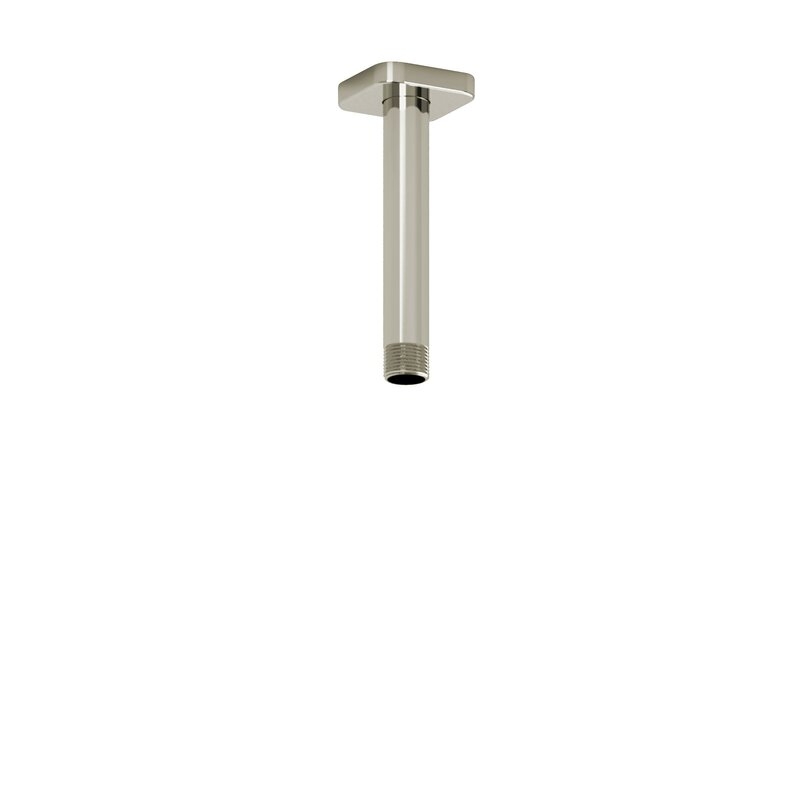 Riobel 6" Ceiling Mount Shower Arm with Square Escutcheon Finish: Polished Nickel - Image 0