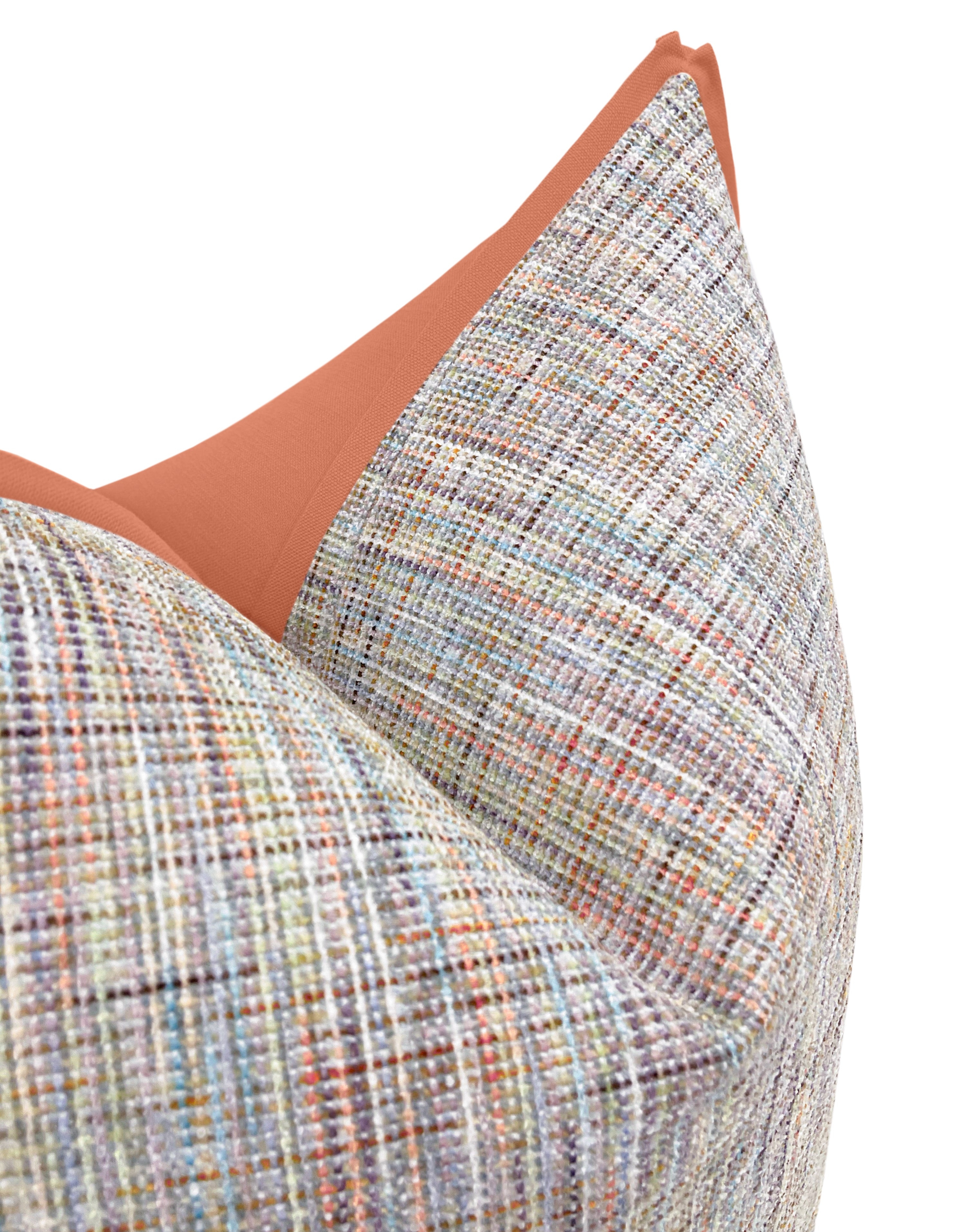 LENNOX CHENILLE // LILAC | LDC - 20" X 20" / BUTTERFLY FLANGE / Persimmon - Image 0