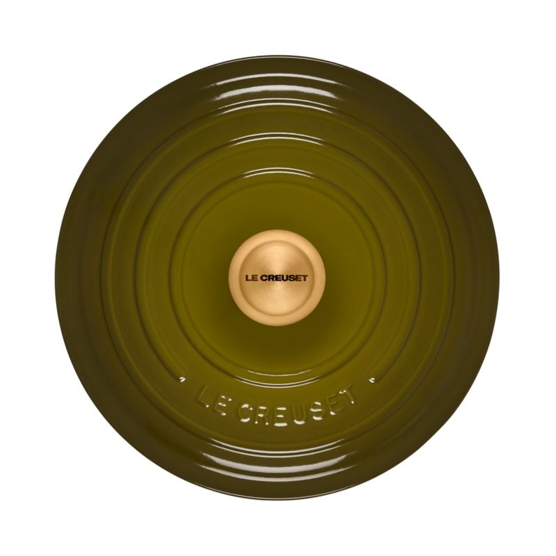 Le Creuset ® Signature 5.5-Qt. Olive Enameled Cast Iron Round Dutch Oven - Image 6