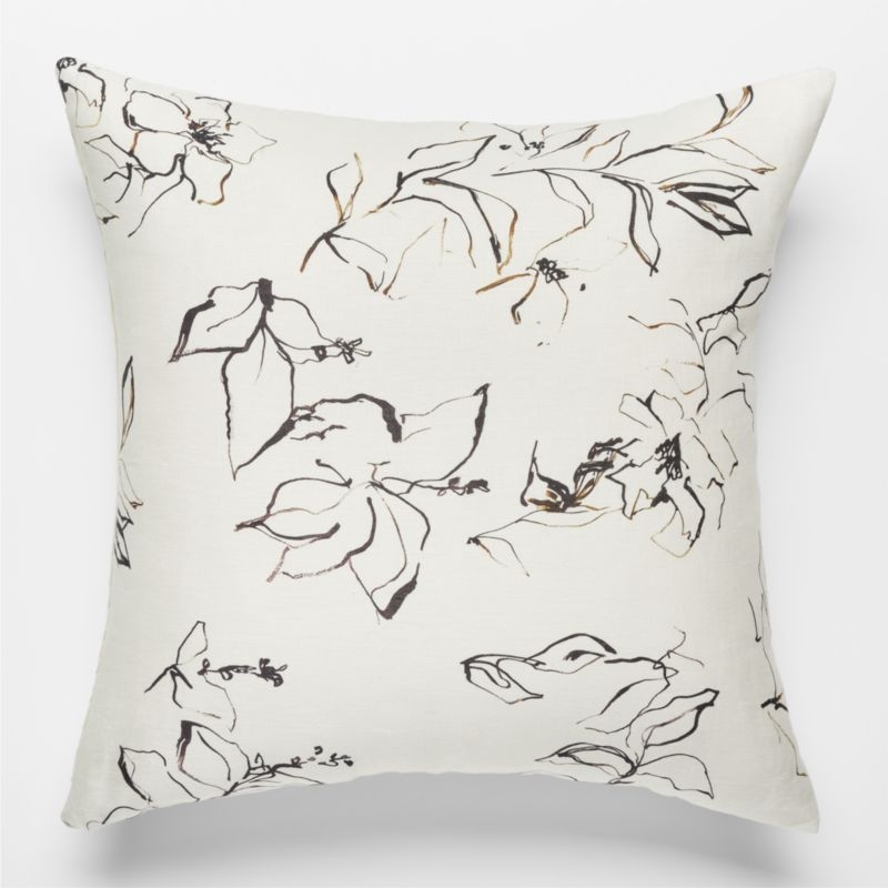 23" Flora Linen Pillow - Backorder: June - Image 2