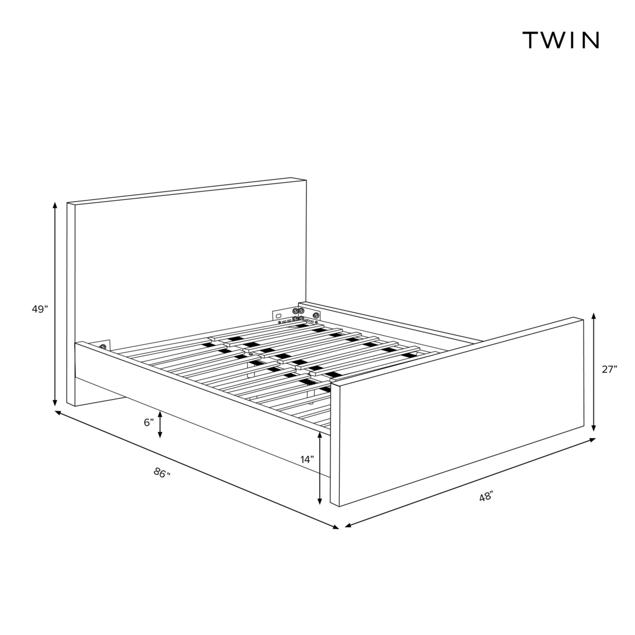 Elmwood Platform Bed - Image 4