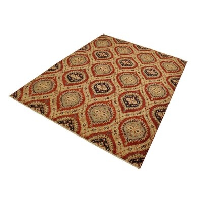 One-of-a-Kind Fairborn Hand-Knotted 1960s Red/Brown 8'10" x 11'9" Wool Area Rug - Image 0