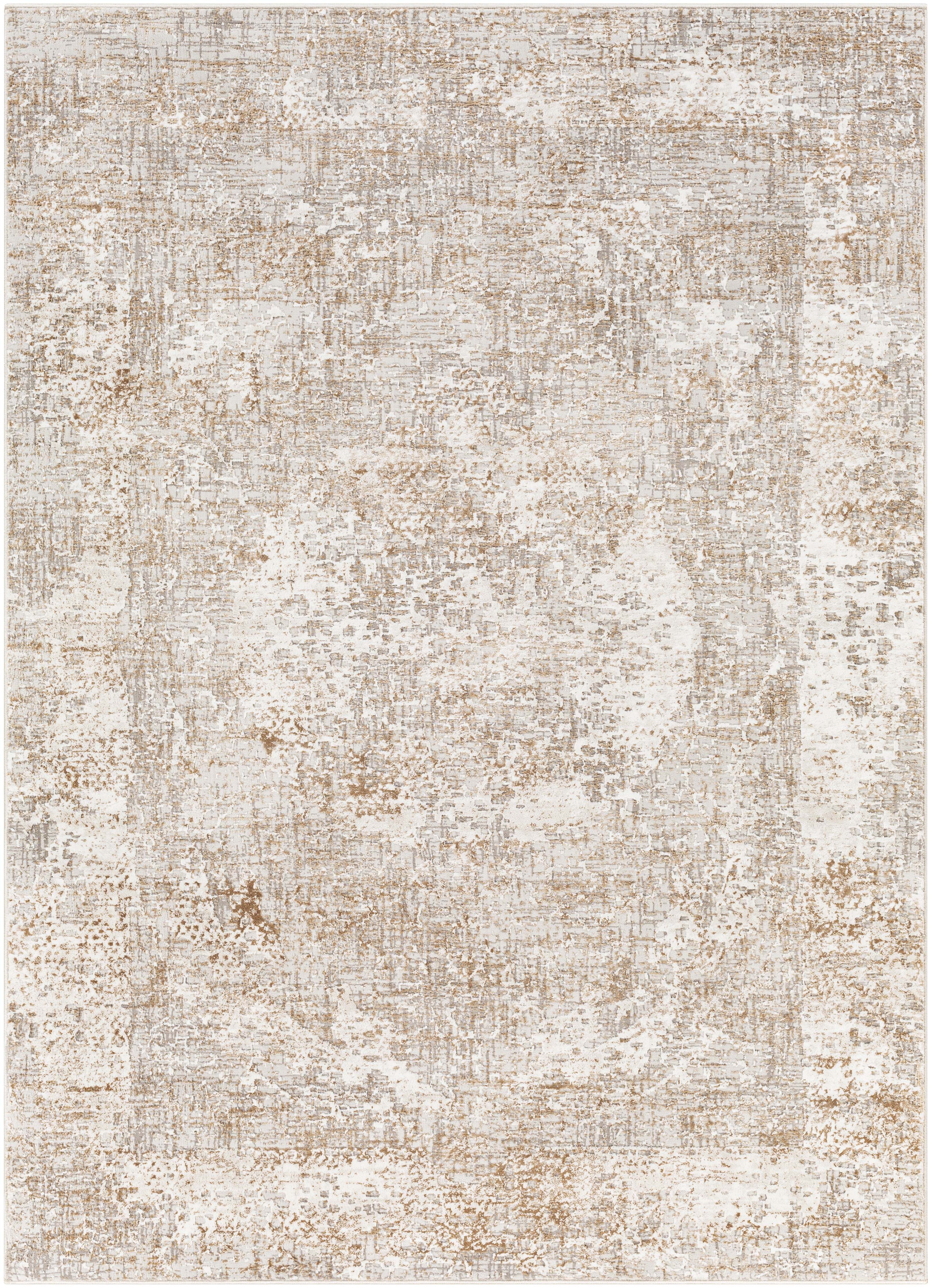 Allegro Beige Indoor 5'3" x 7' Machine Woven Rug - Image 0