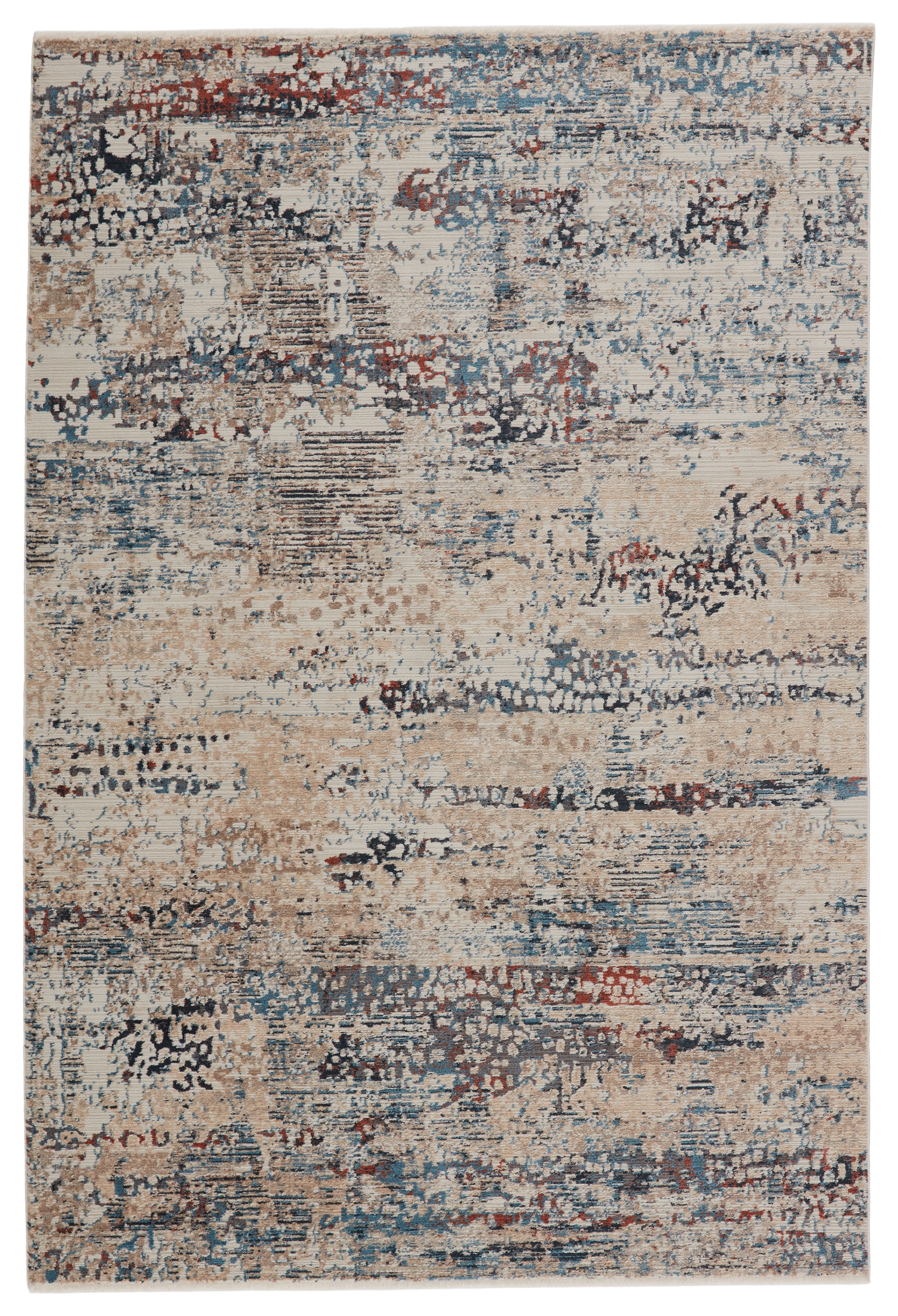 Vibe by Halston Abstract Blue/ Gray Area Rug (7'10"X10'10") - Image 0