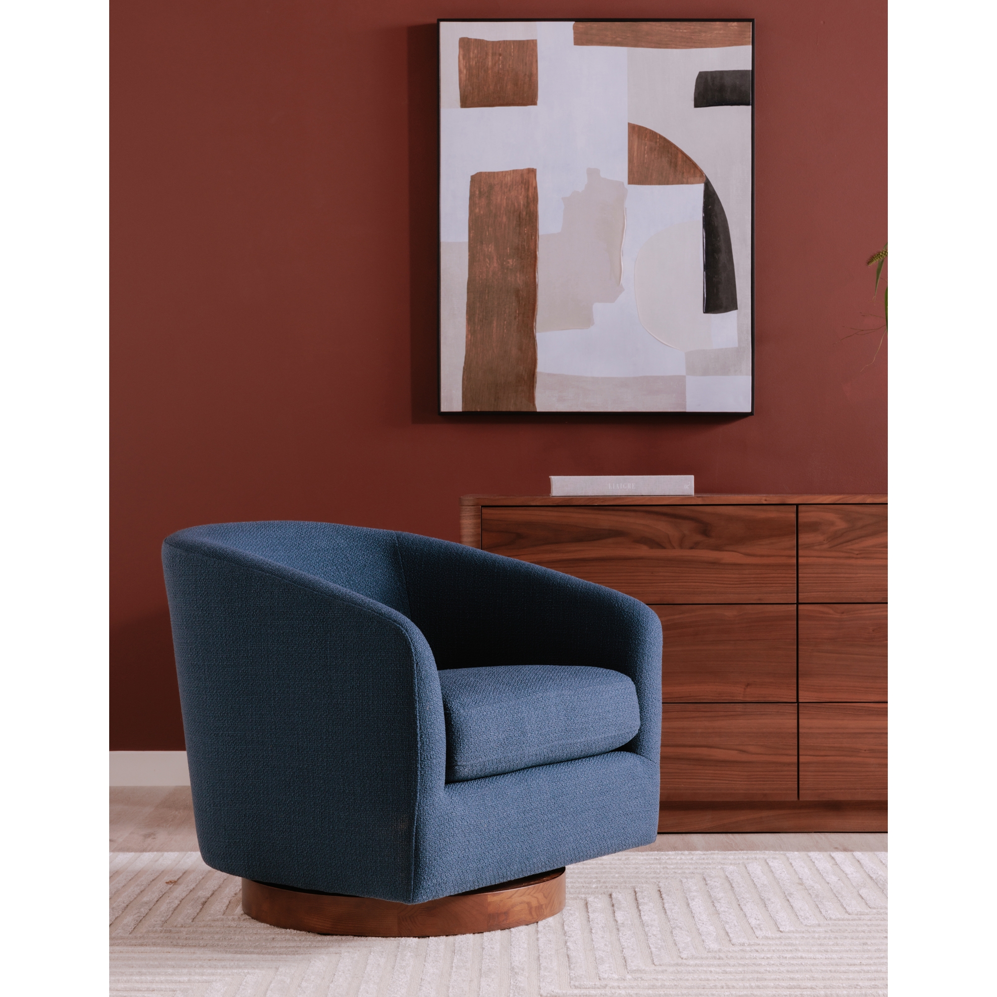 Oscy Swivel Chair Dark Atlantic Blue - Image 11