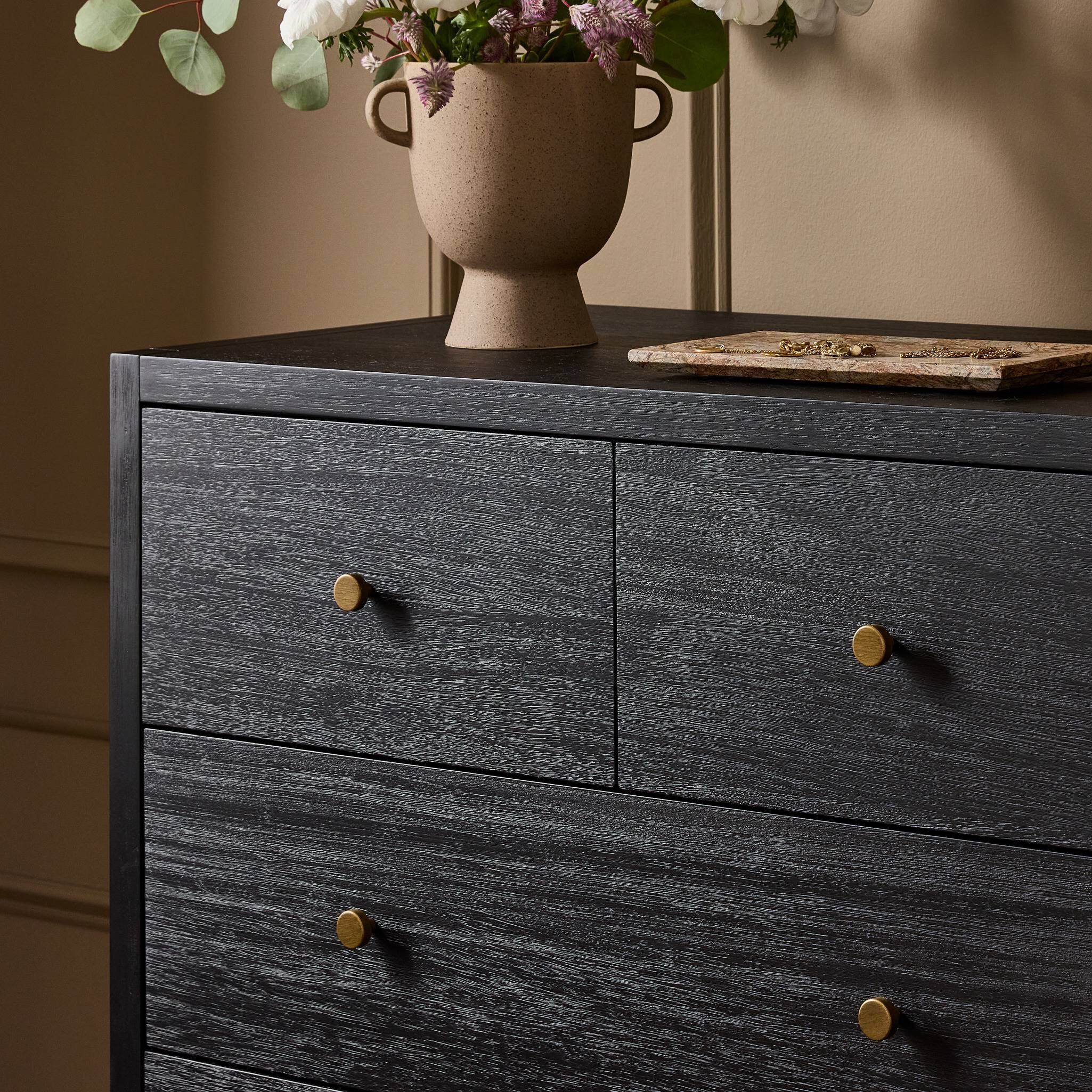Sullivan 10 Drawer Dresser - Black Acacia Veneer - Image 15