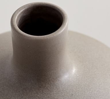 Mason Tapered Low Round Vase, Ivory - Image 5