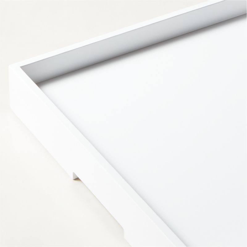 Marq High Gloss X-Large White Square Tray - Image 1