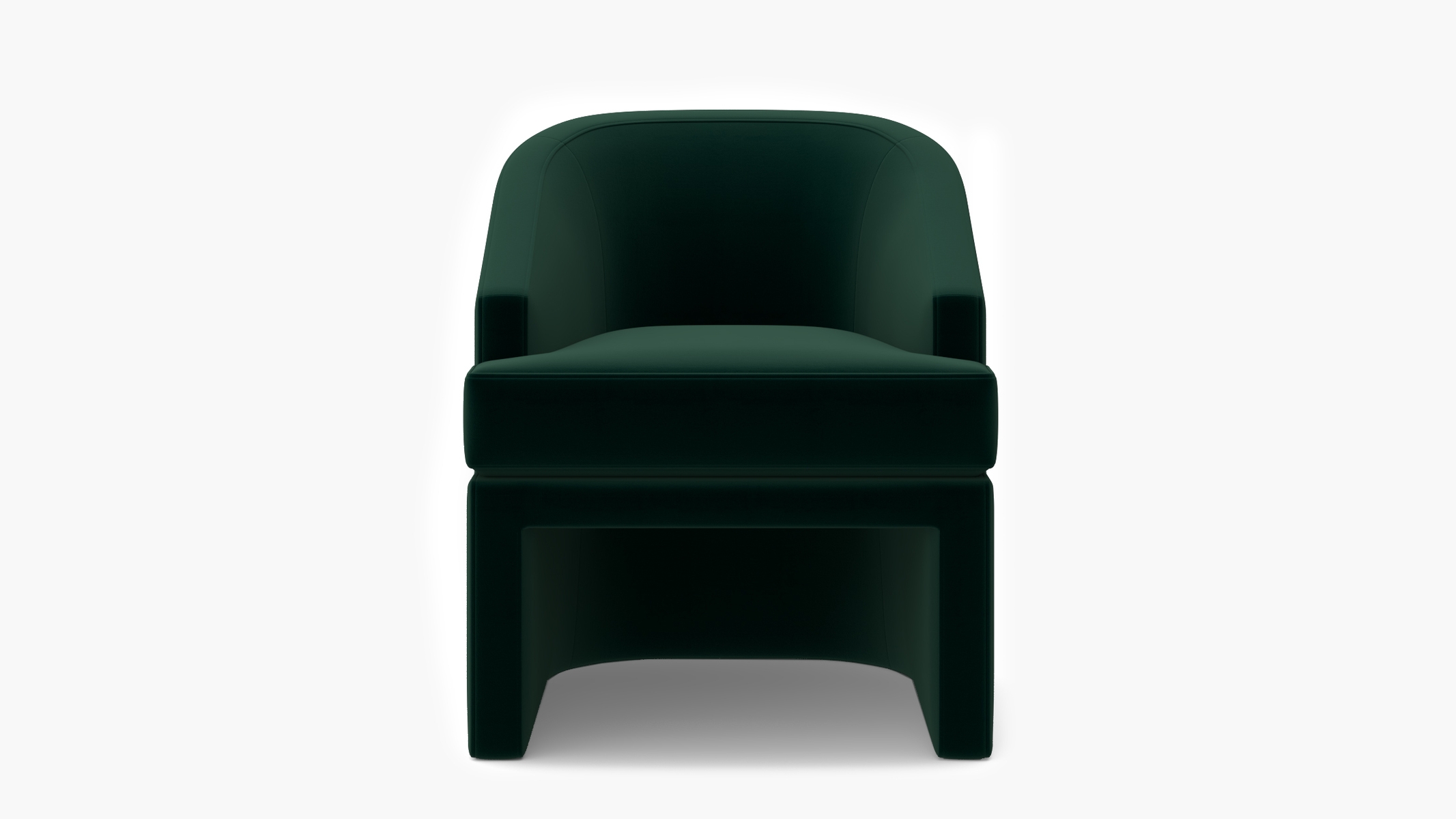 Arco Dining Chair, Spruce Performance Plush Velvet - Image 1