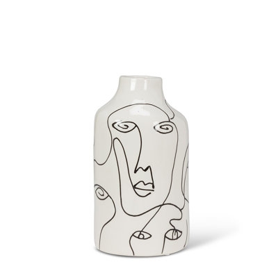 Abstract Faces Vase - Image 0