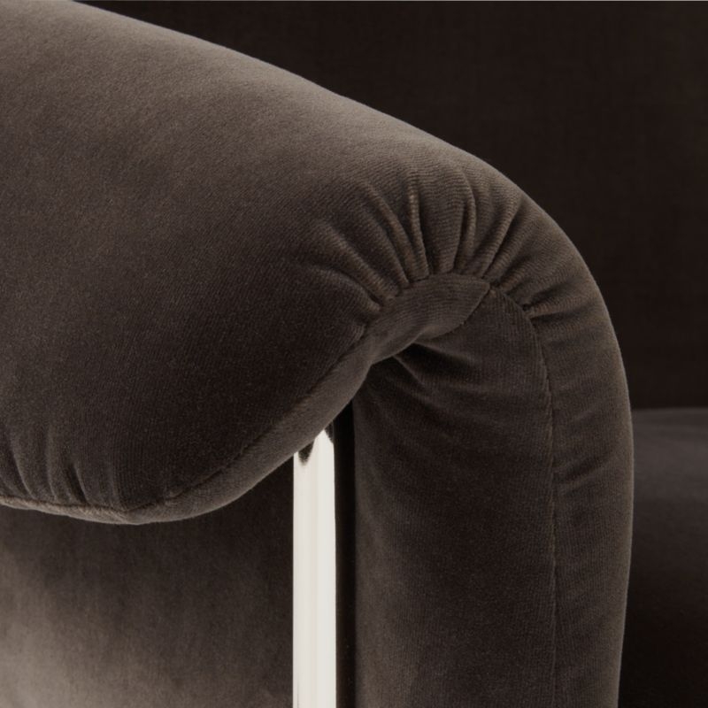 Saviti Black Velvet Office Chair - Image 5