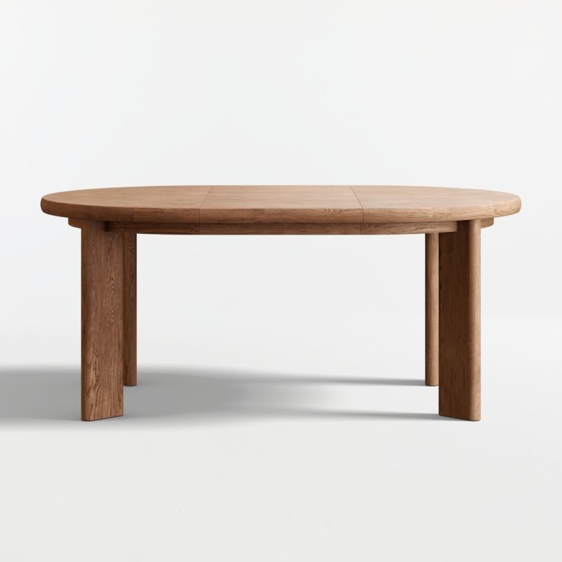 Hearth 49"-71" Oak Round Extendable Dining Table - Image 5