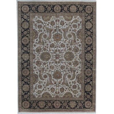 One-of-a-Kind Trinity Hand-Knotted Brown 9'10" x 13'10" Wool Area Rug - Image 0