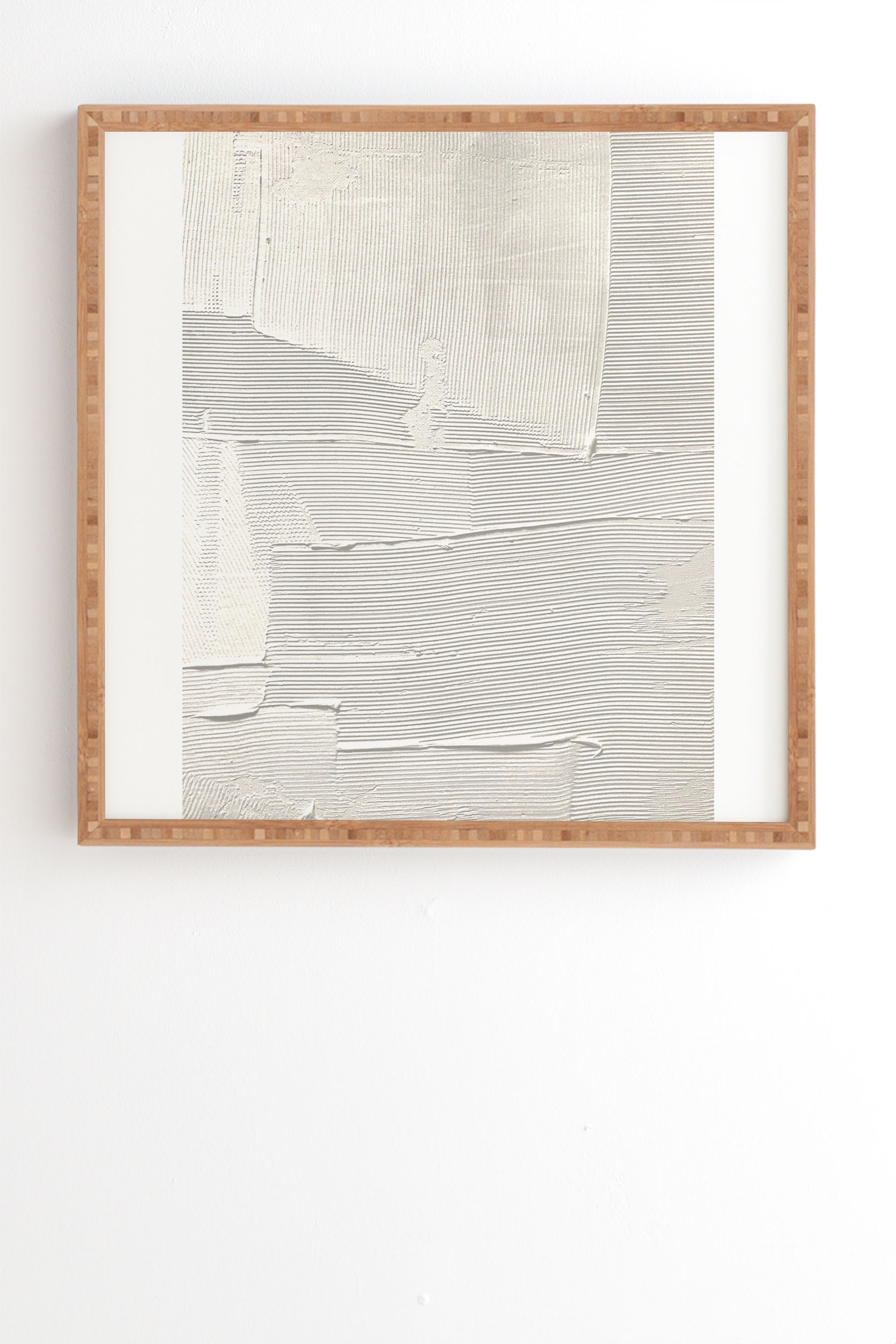 Relief 1 by Alyssa Hamilton Art - Framed Wall Art Bamboo 20" x 20" - Image 0