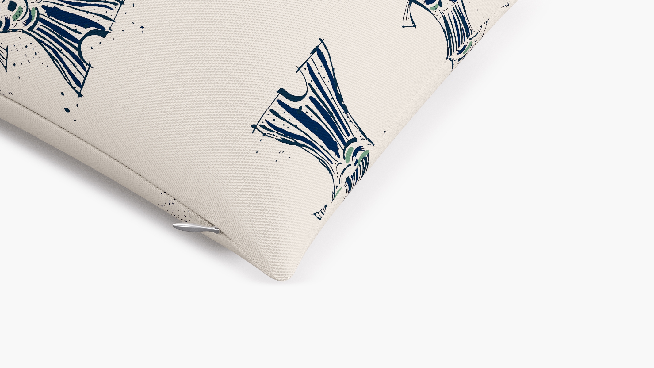 Throw Pillow 14" x 20", Canvas Sakana, 14" x 20" - Image 1