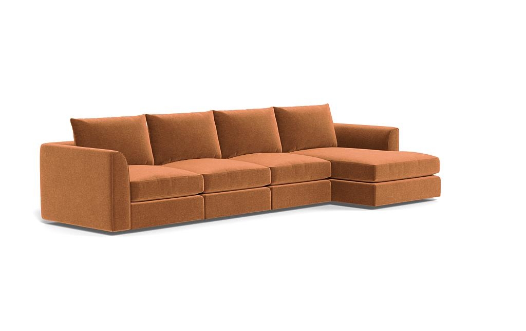 Beckham Modular 4-Seat Right Chaise Sectional - Image 1