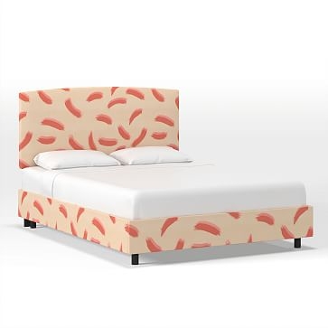 Skyline Upholstered Bed, Queen, Twill, Stone - Image 3