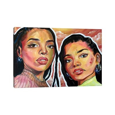Chloe X Halle by Forrest Stuart - Wrapped Canvas Painting - Image 0