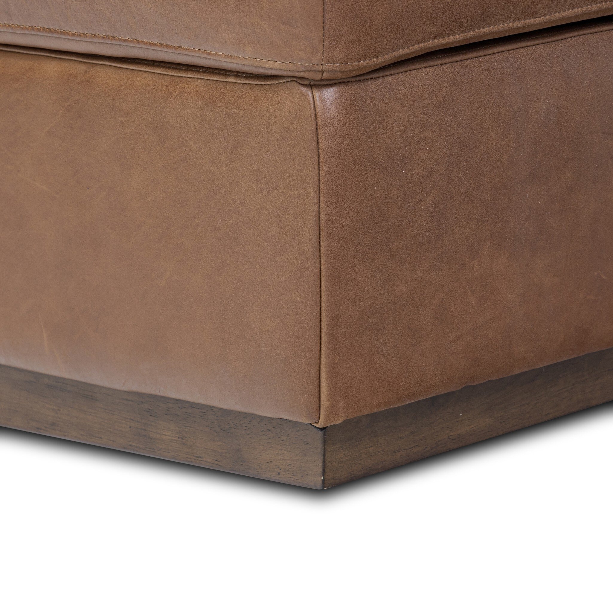 Alec Storage Ottoman - Dulane Mahogany - Image 7