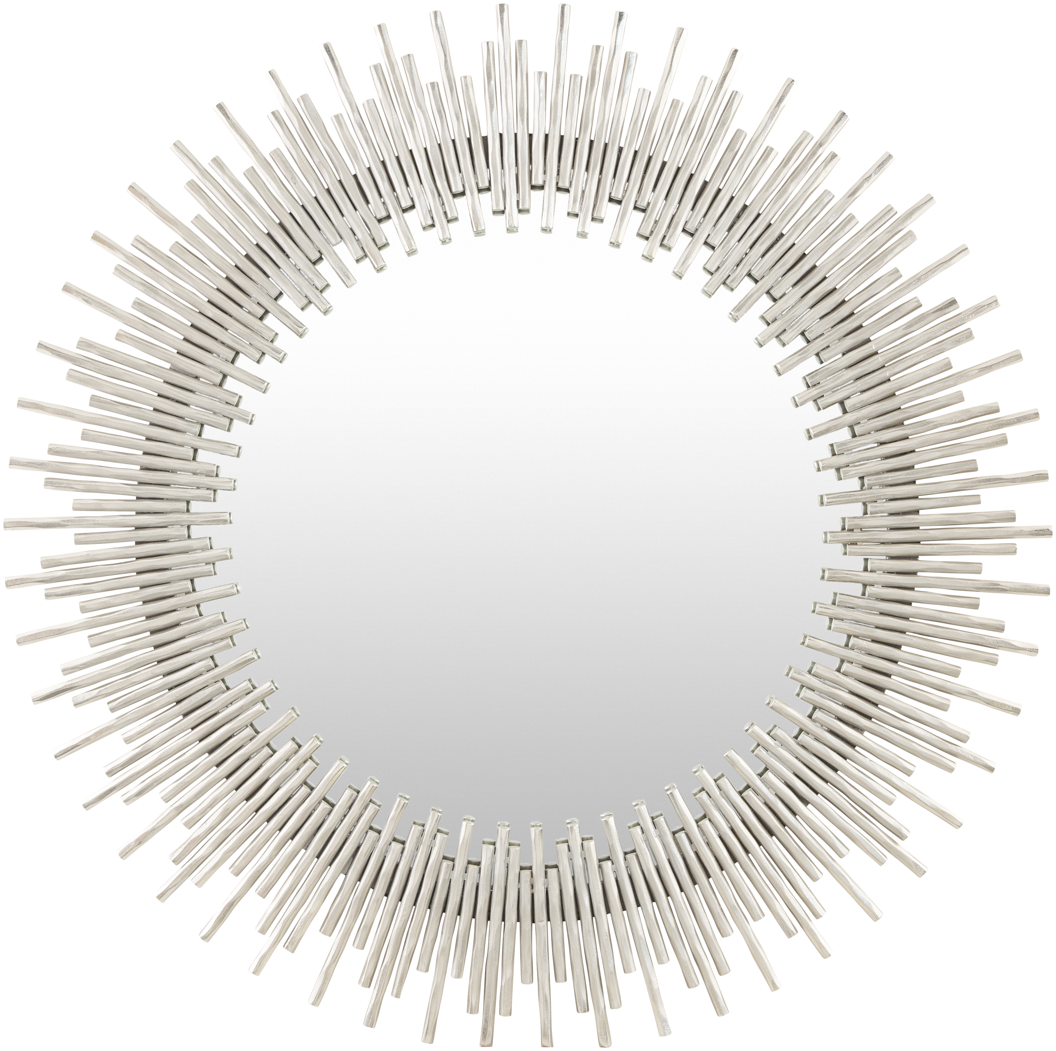 Auriga Metallic - Nickel 38"H x 38"W x 2"D Accent Mirror - Image 0