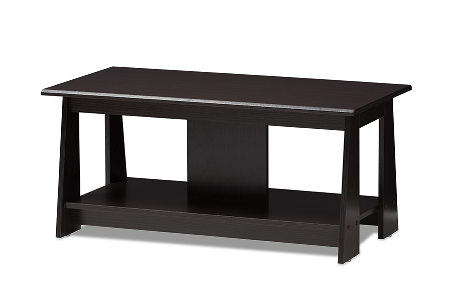 Fionan Modern and Contemporary Wenge Brown Finished Coffee Table - Image 1