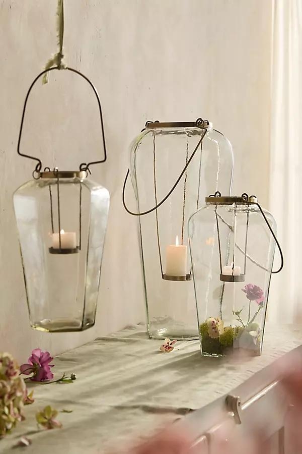 Faceted Glass Lantern - Image 0
