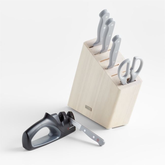 Wusthof ® Gourmet Grey 7-Piece Knife Block Set - Image 0
