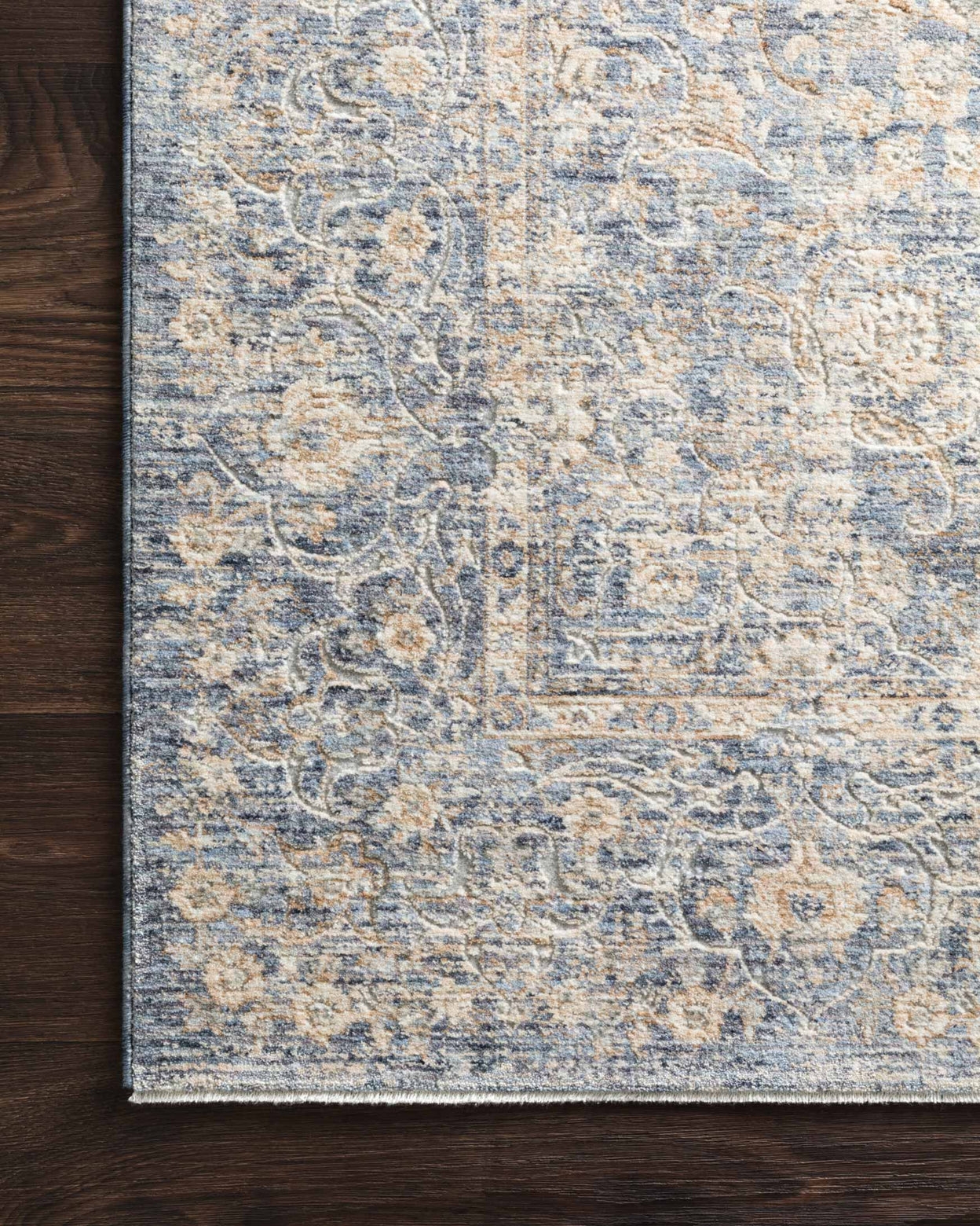 Pandora Rug, Blue & Gold, 7'10" x 10' - Image 3