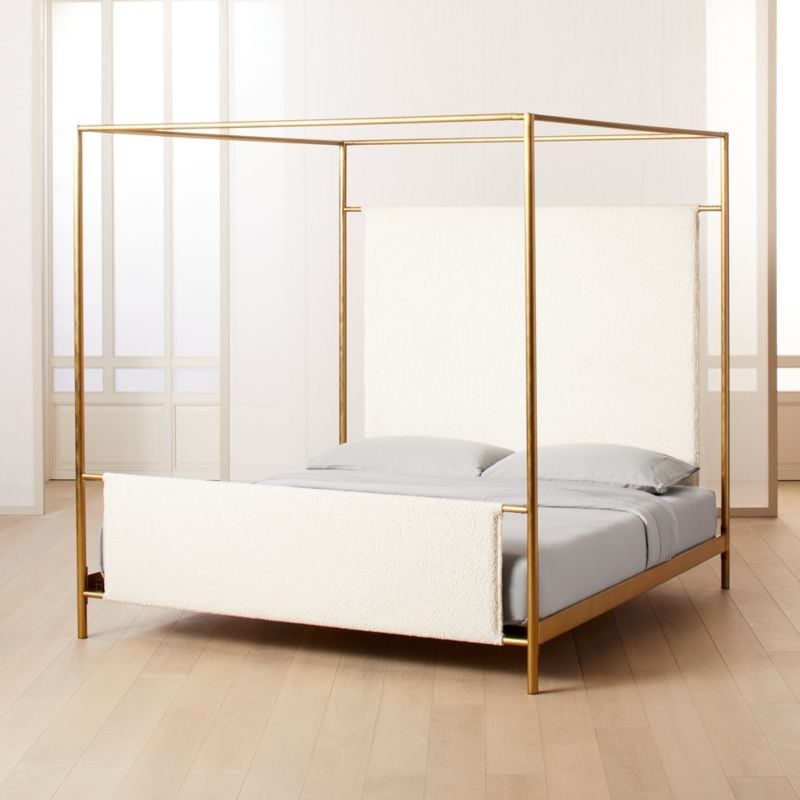 Odessa Shearling Canopy Bed King - Image 2