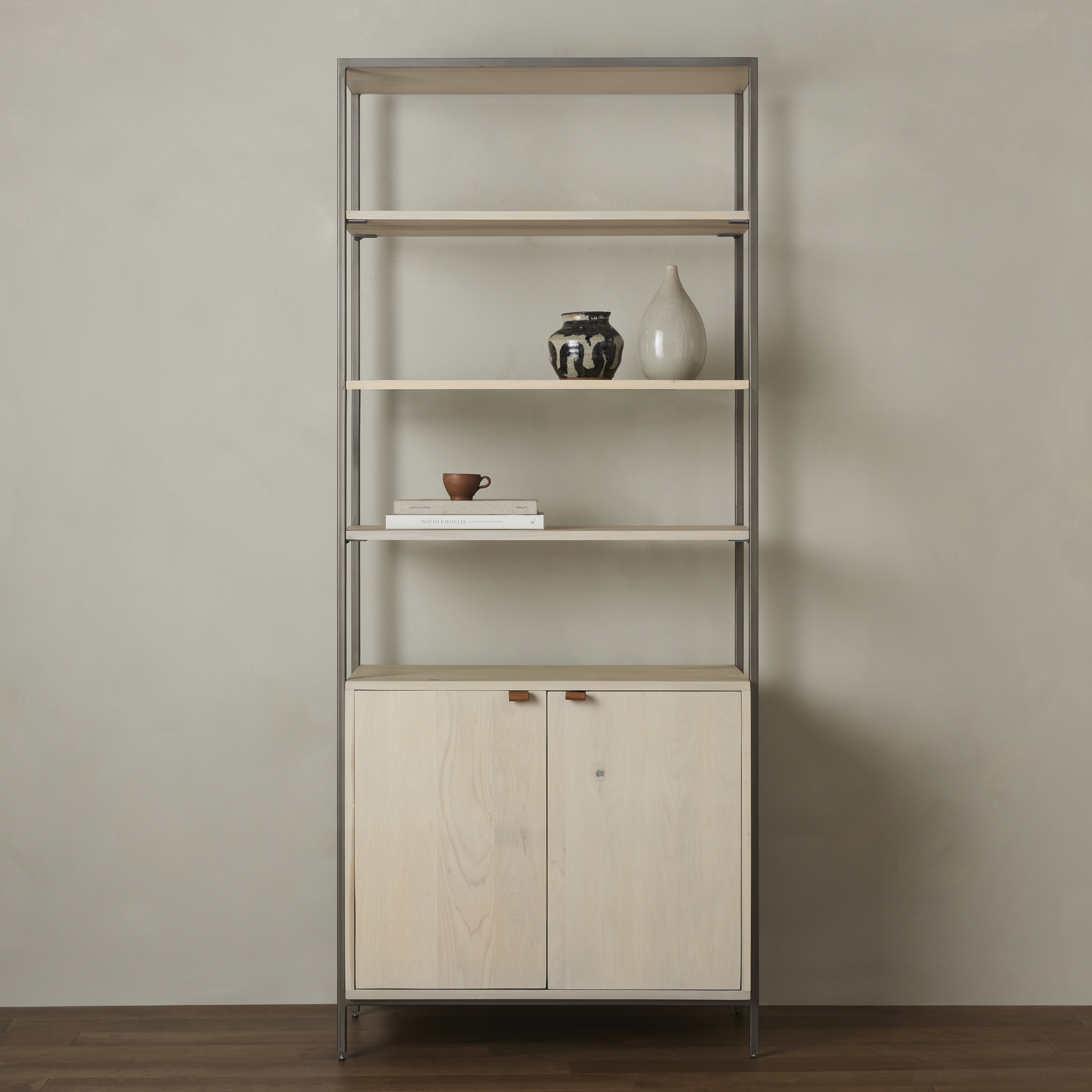 Trey Modular Wide Bookcase-Dove Poplar - Image 14