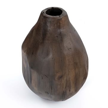 Madero Wood Vase, Ochre - Image 1